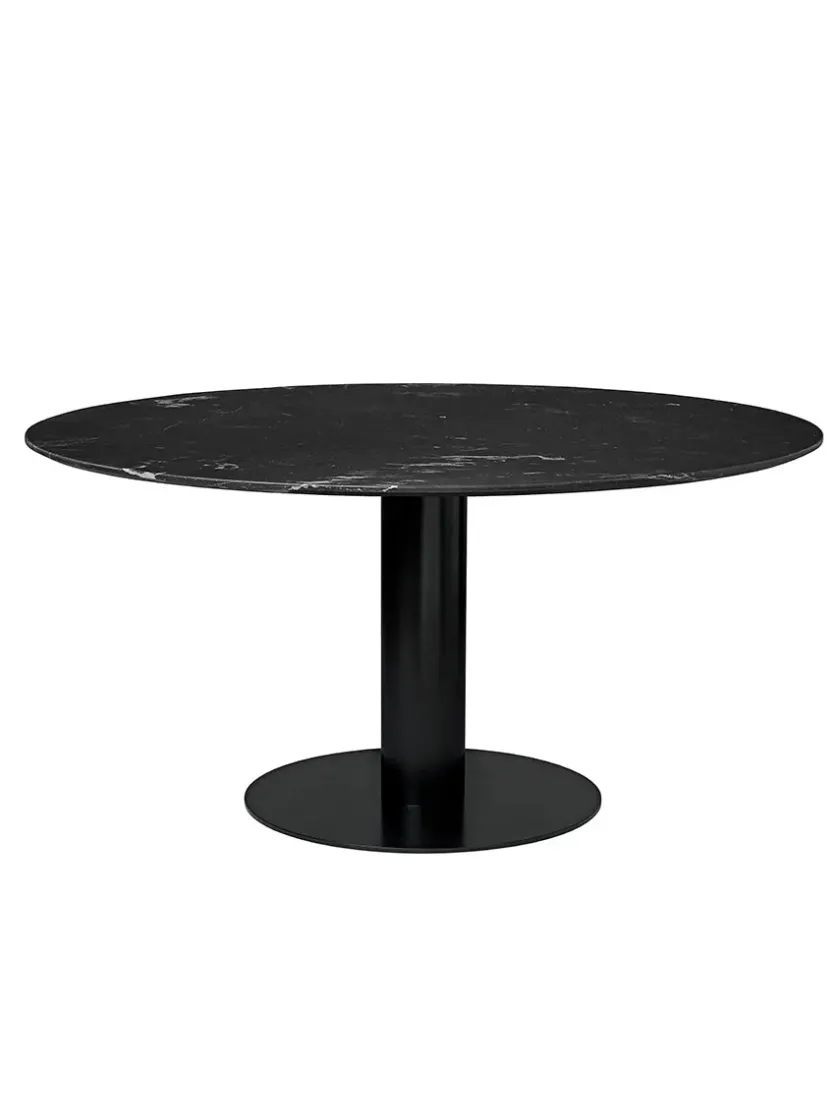 GUBI 2.0 Dining Table Ø150 cm, sort marmor fra> Spiseborde