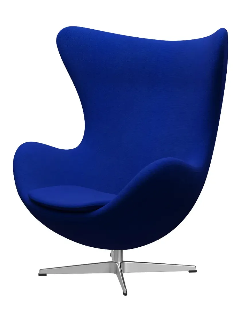 Fritz Hansen 3316 Ægget af Arne Jacobsen læder> Loungestole|Lænestole