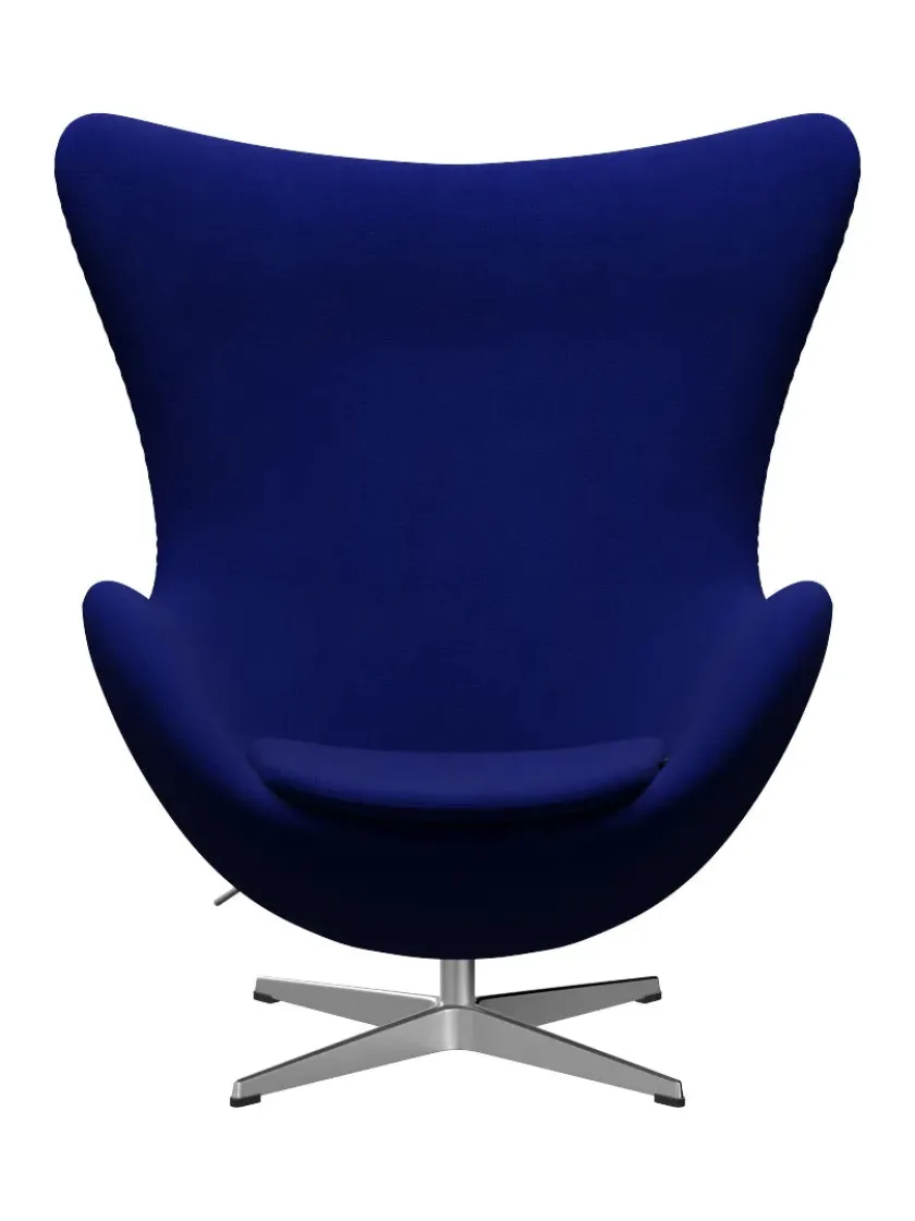 Fritz Hansen 3316 Ægget af Arne Jacobsen læder> Loungestole|Lænestole