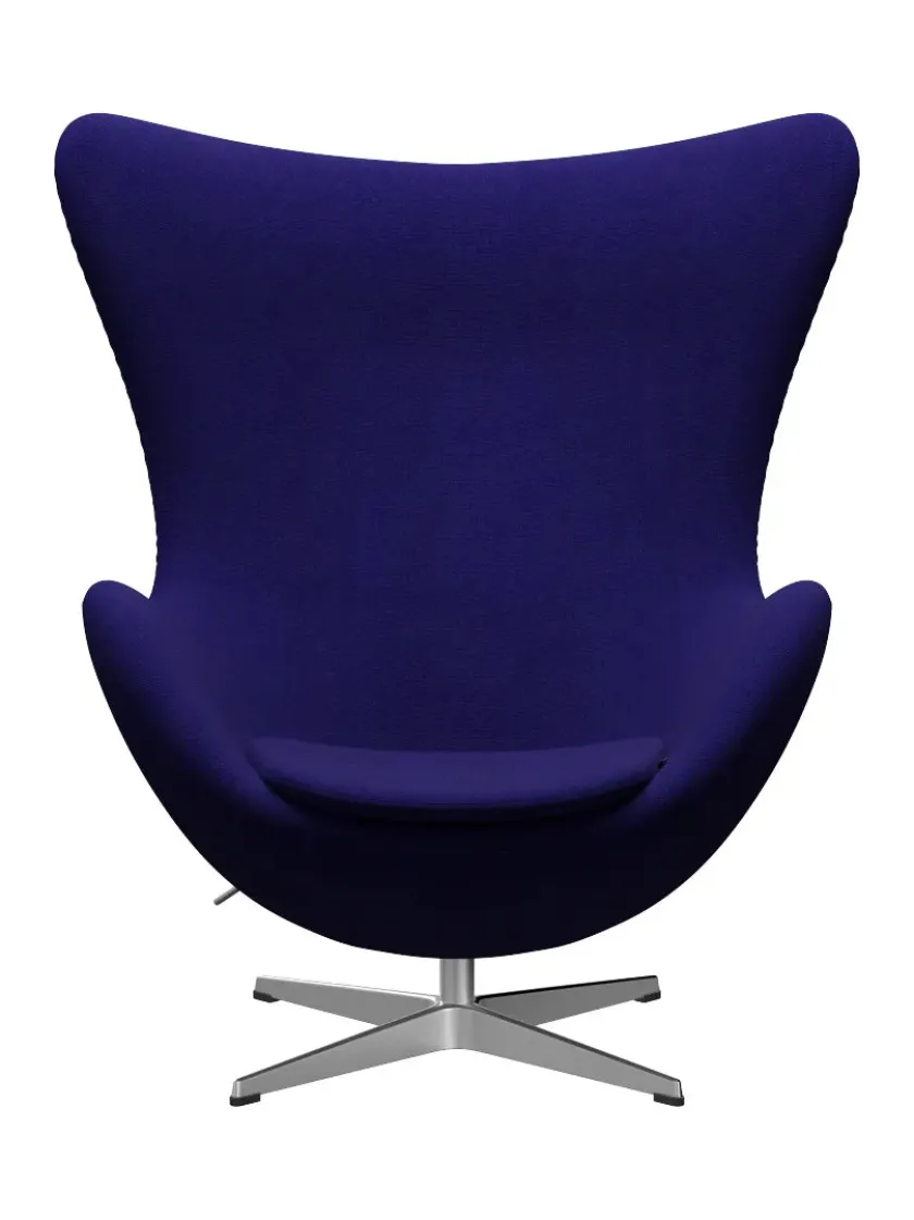 Fritz Hansen 3316 Ægget af Arne Jacobsen læder> Loungestole|Lænestole