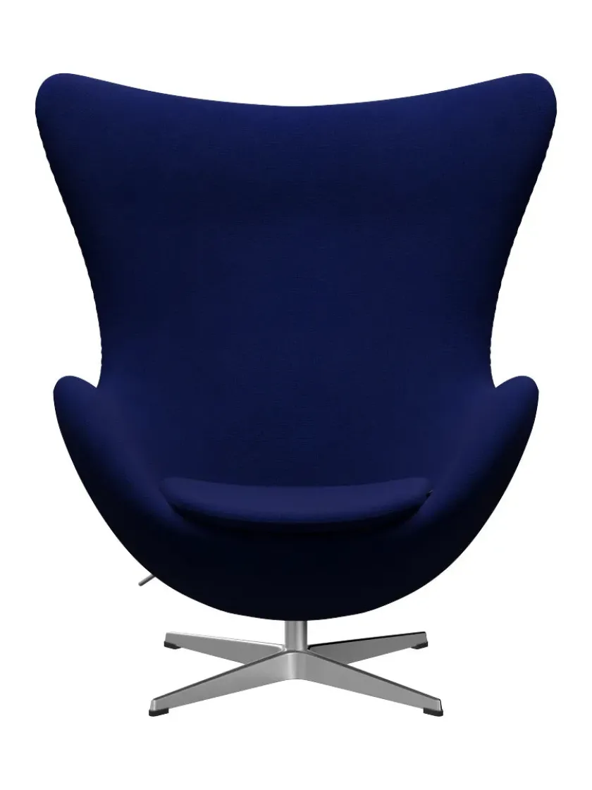 Fritz Hansen 3316 Ægget af Arne Jacobsen læder> Loungestole|Lænestole