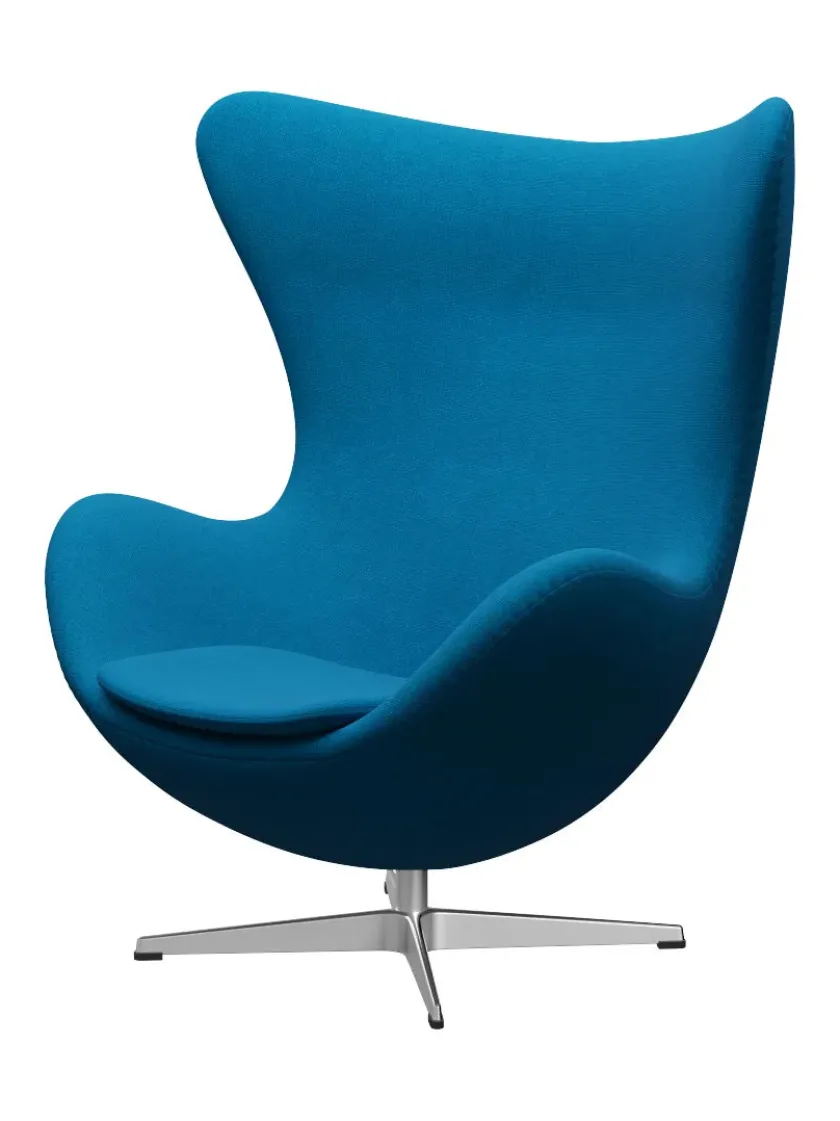 Fritz Hansen 3316 Ægget af Arne Jacobsen læder> Loungestole|Lænestole