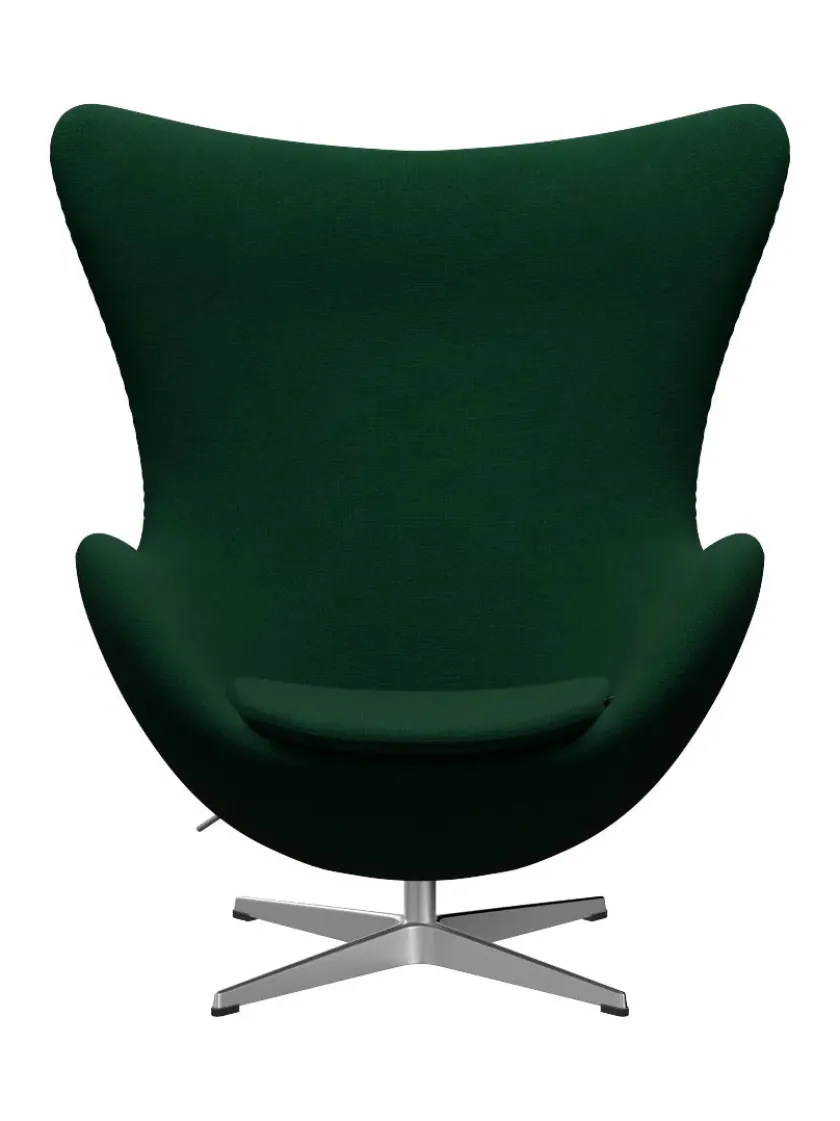 Fritz Hansen 3316 Ægget af Arne Jacobsen læder> Loungestole|Lænestole