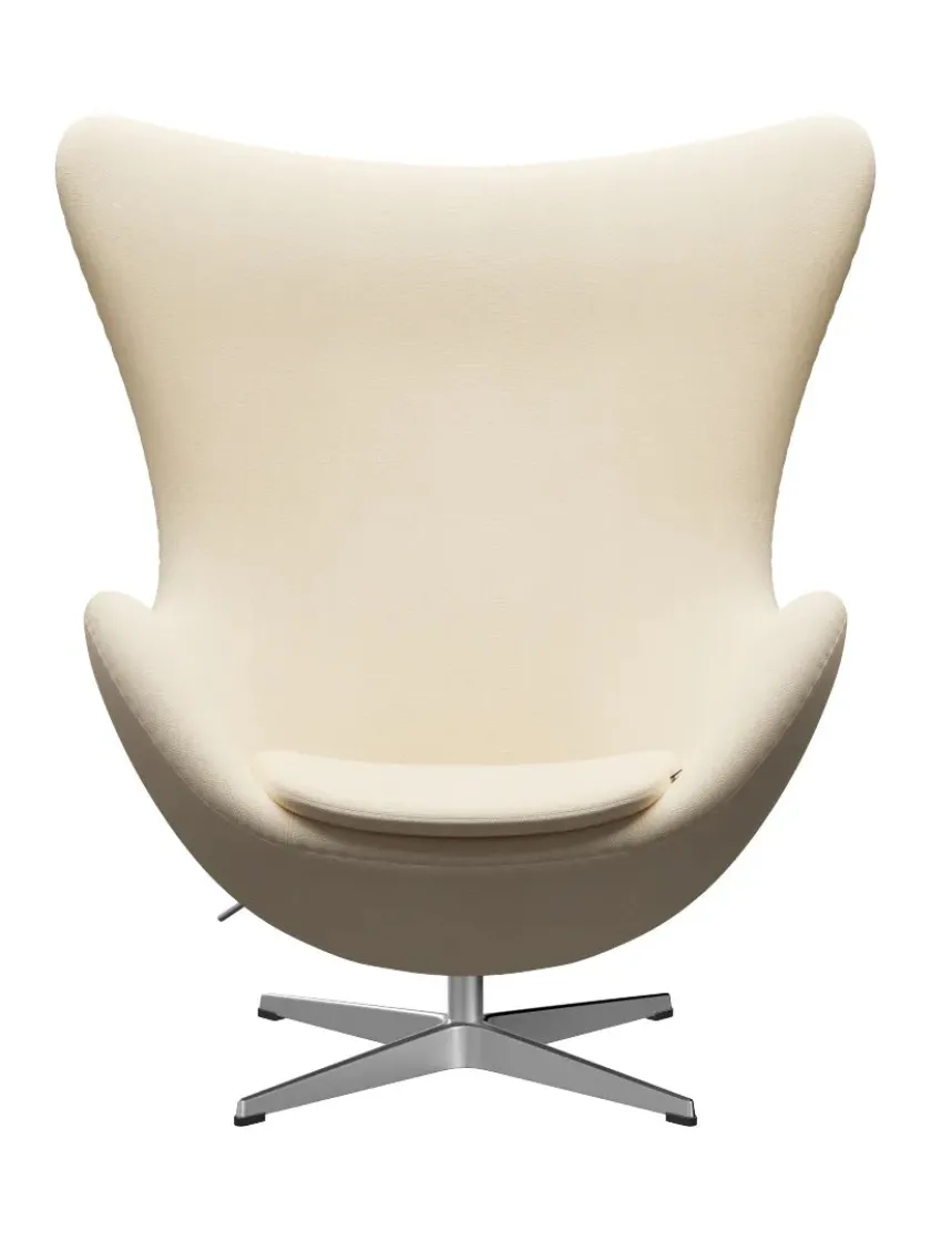 Fritz Hansen 3316 Ægget af Arne Jacobsen læder> Loungestole|Lænestole