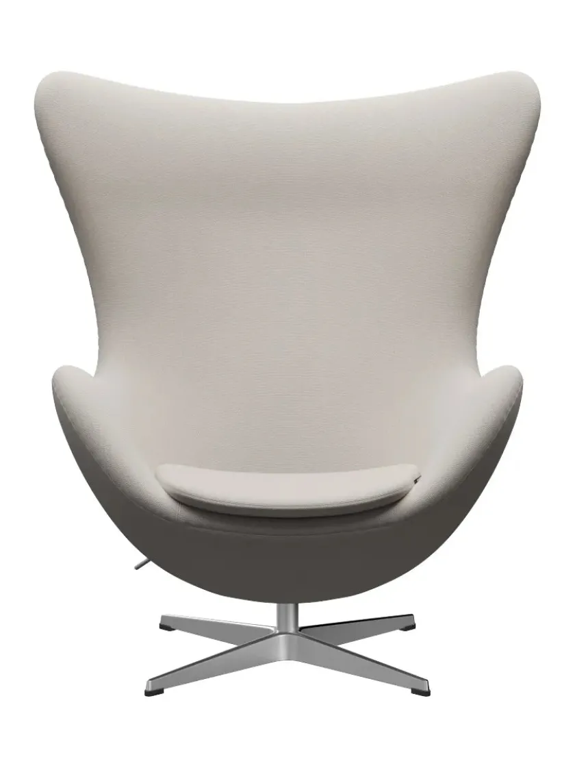 Fritz Hansen 3316 Ægget af Arne Jacobsen læder> Loungestole|Lænestole