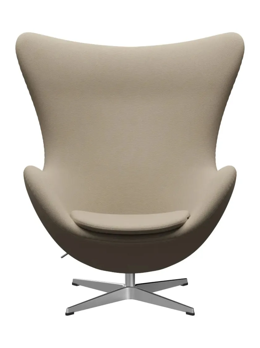 Fritz Hansen 3316 Ægget af Arne Jacobsen læder> Loungestole|Lænestole