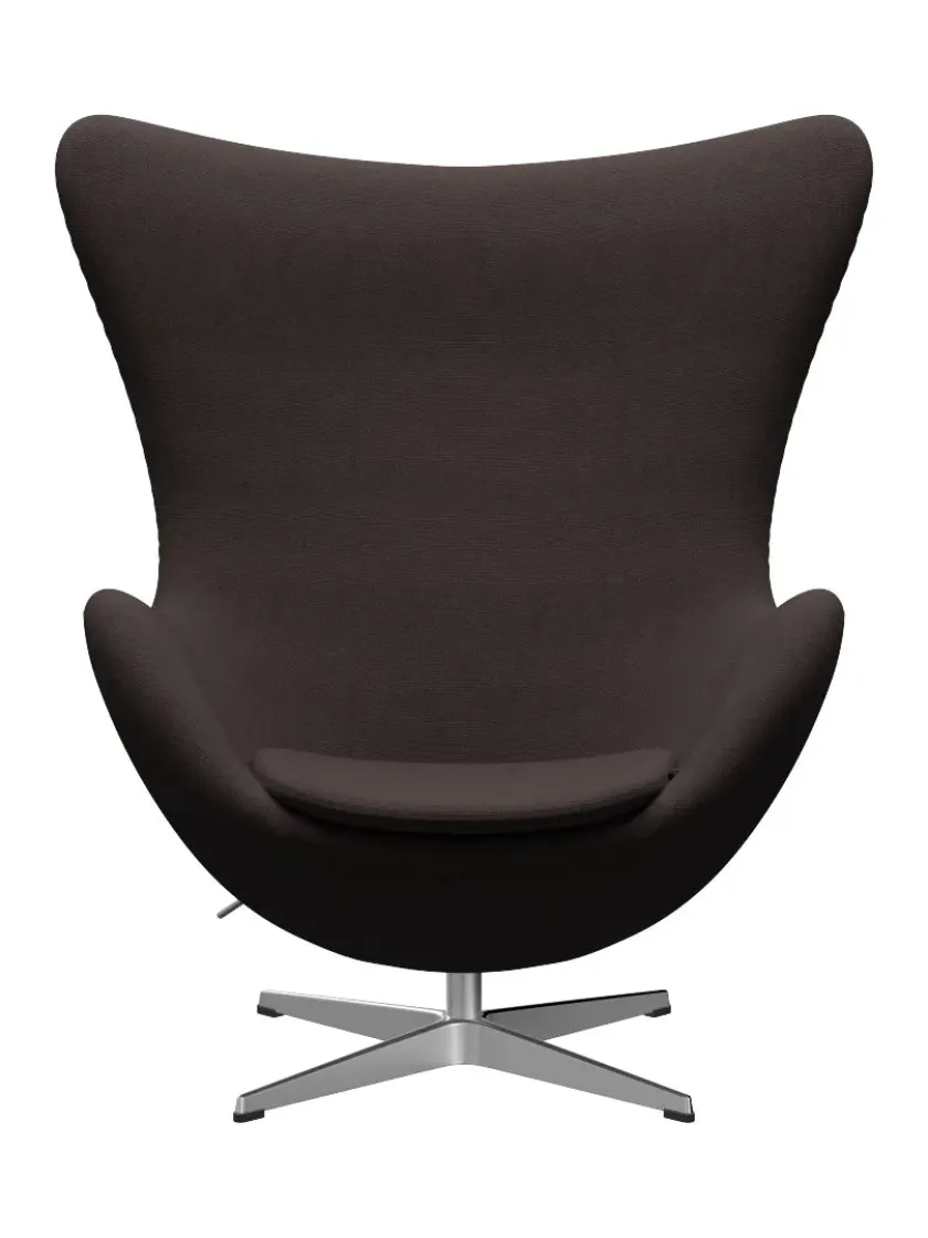Fritz Hansen 3316 Ægget af Arne Jacobsen læder> Loungestole|Lænestole
