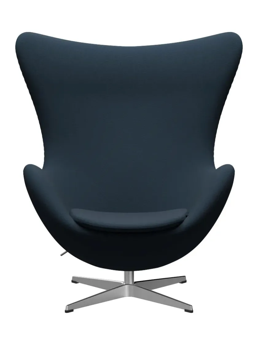 Fritz Hansen 3316 Ægget af Arne Jacobsen læder> Loungestole|Lænestole