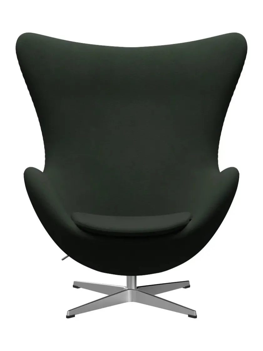 Fritz Hansen 3316 Ægget af Arne Jacobsen læder> Loungestole|Lænestole