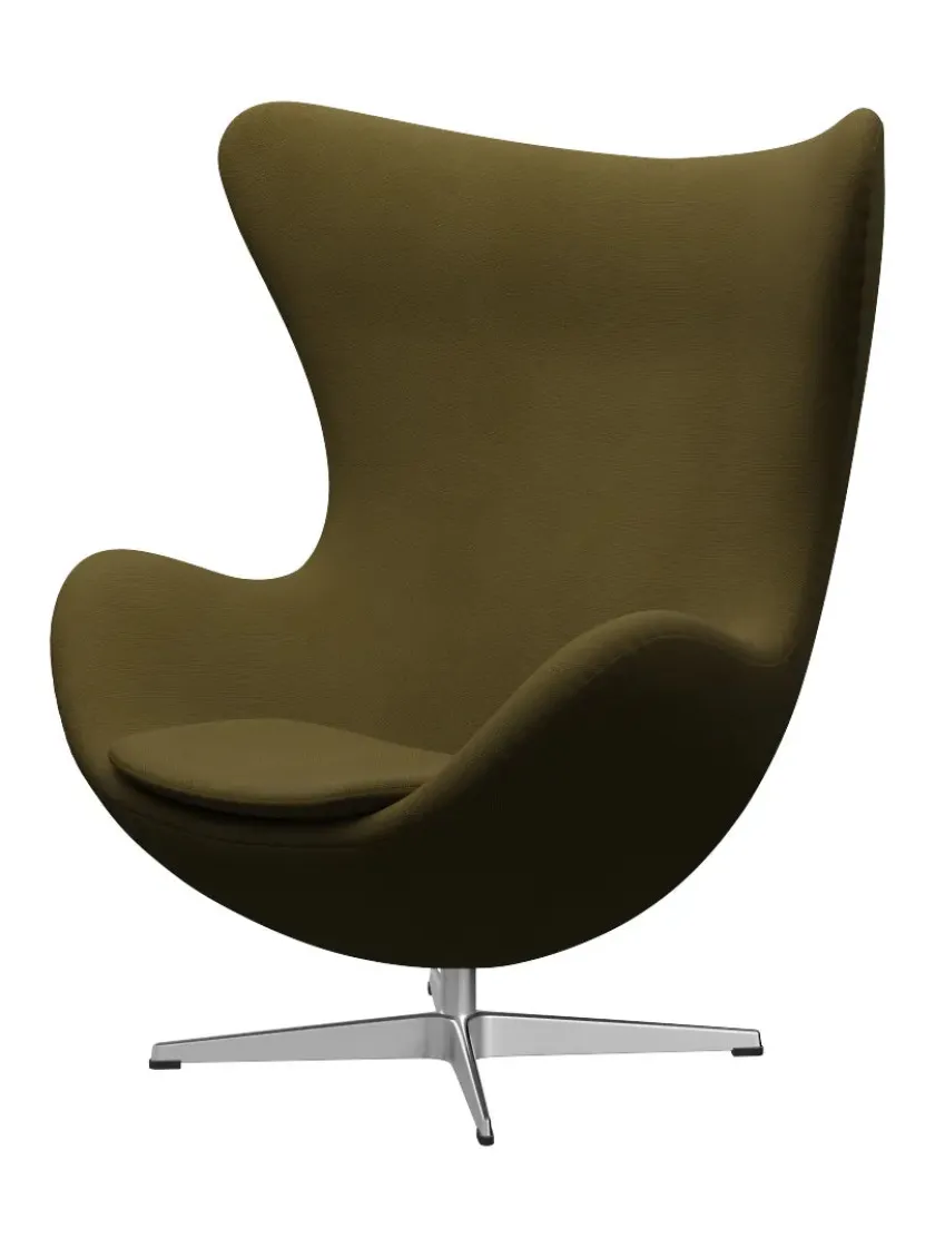 Fritz Hansen 3316 Ægget af Arne Jacobsen læder> Loungestole|Lænestole
