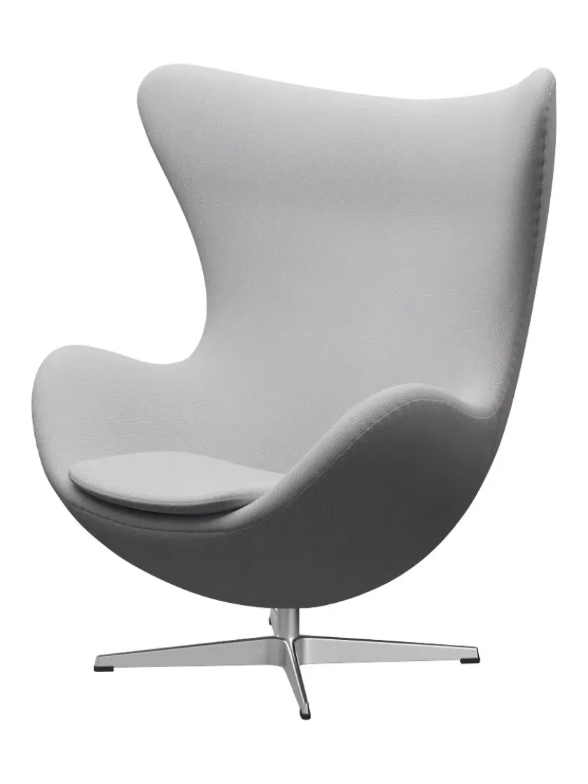 Fritz Hansen 3316 Ægget af Arne Jacobsen læder> Loungestole|Lænestole
