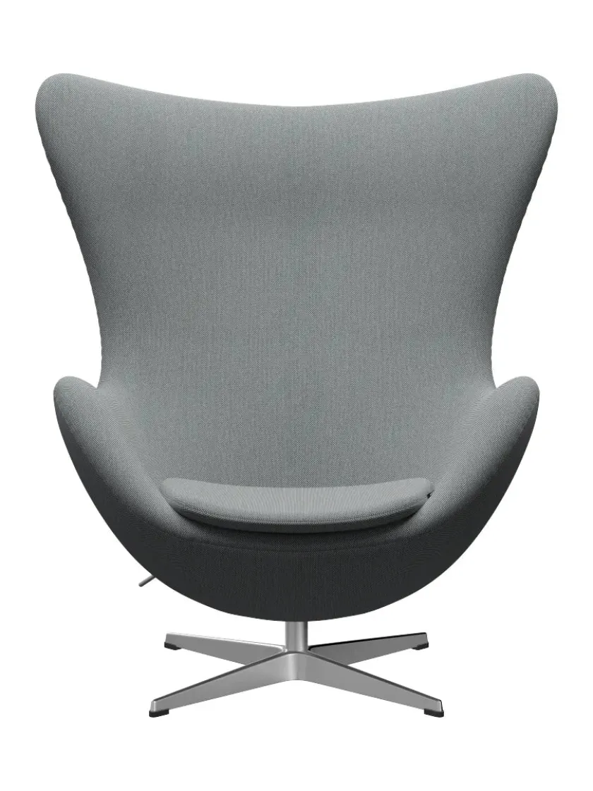 Fritz Hansen 3316 Ægget af Arne Jacobsen læder> Loungestole|Lænestole