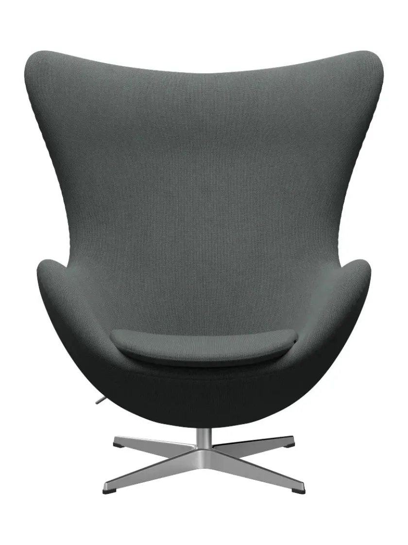 Fritz Hansen 3316 Ægget af Arne Jacobsen læder> Loungestole|Lænestole