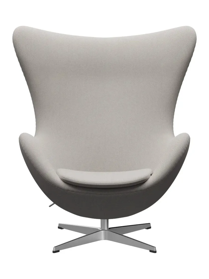 Fritz Hansen 3316 Ægget af Arne Jacobsen læder> Loungestole|Lænestole