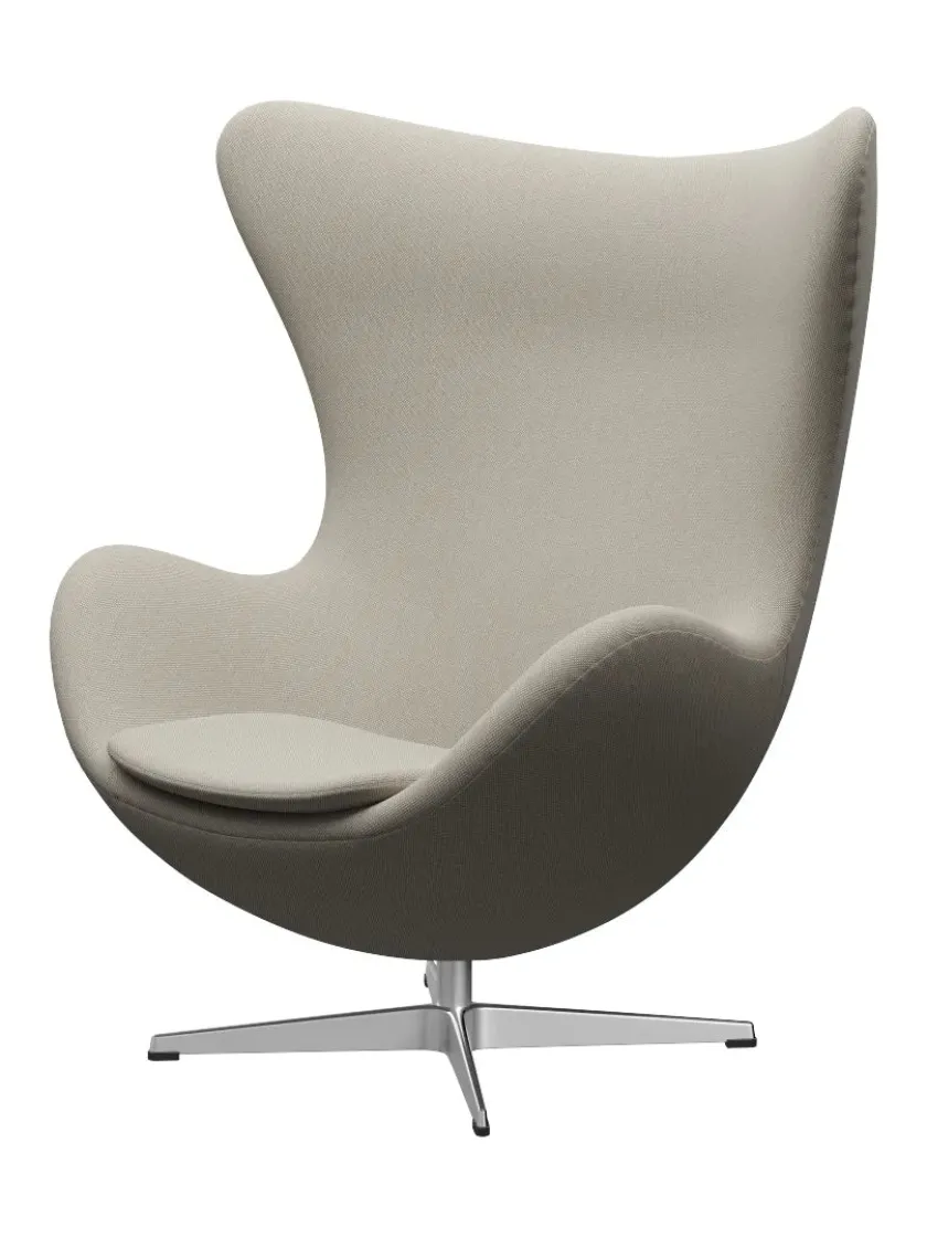 Fritz Hansen 3316 Ægget af Arne Jacobsen læder> Loungestole|Lænestole