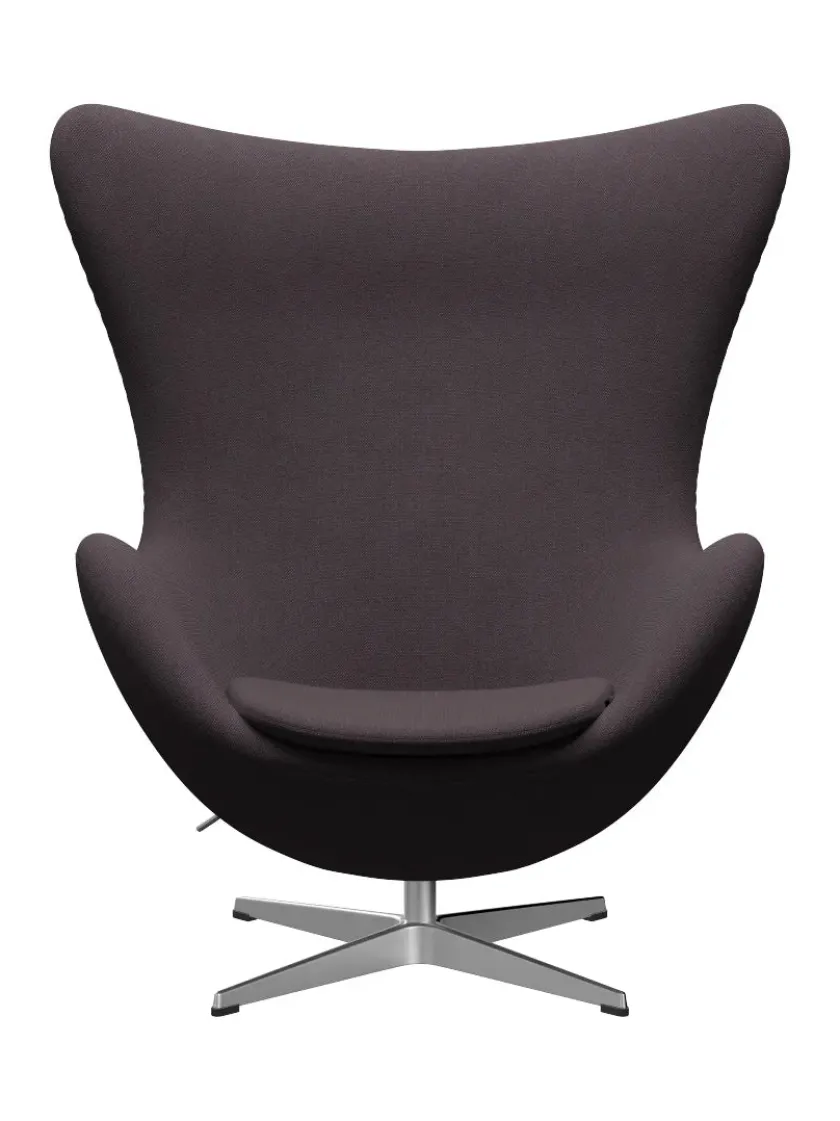 Fritz Hansen 3316 Ægget af Arne Jacobsen læder> Loungestole|Lænestole
