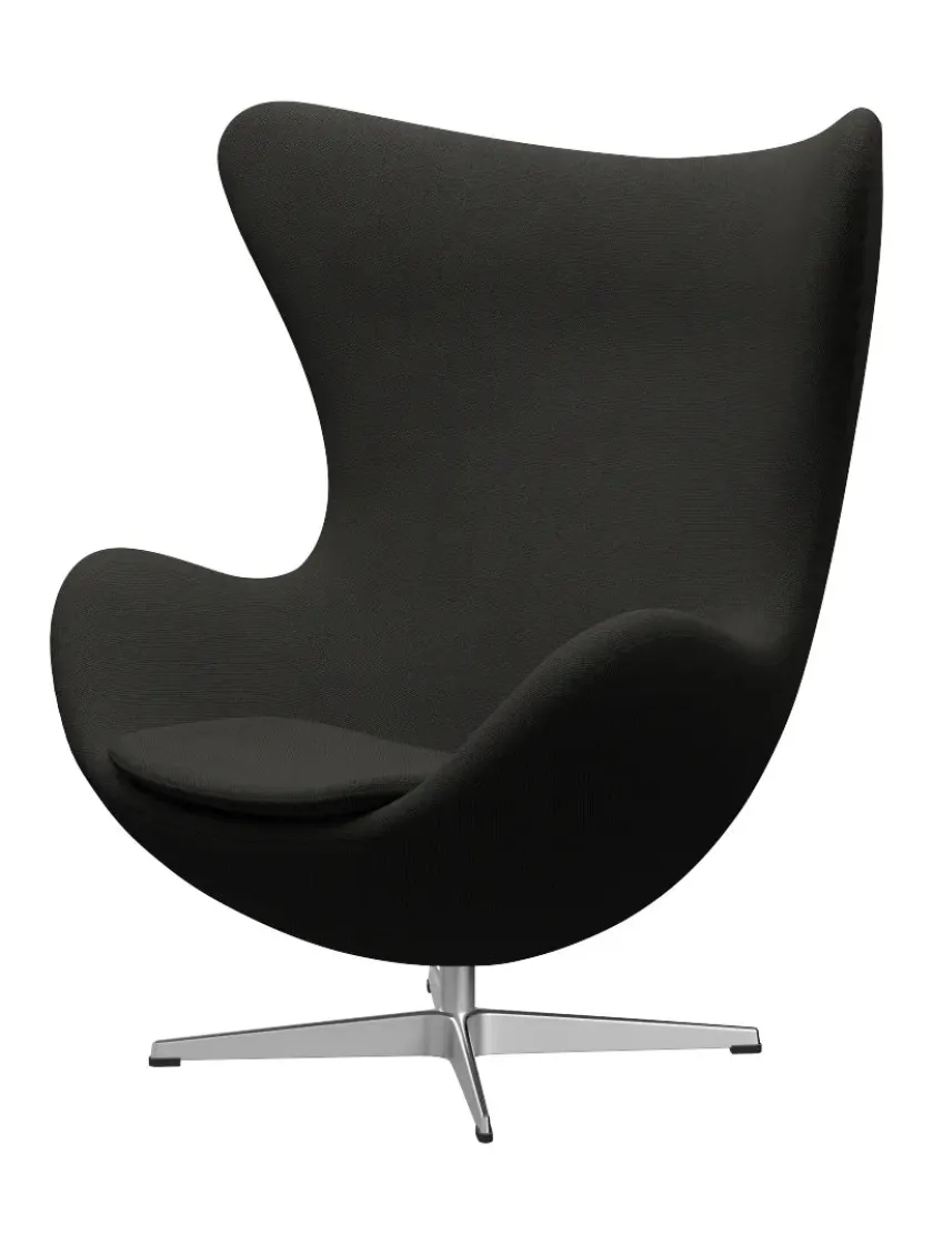 Fritz Hansen 3316 Ægget af Arne Jacobsen læder> Loungestole|Lænestole
