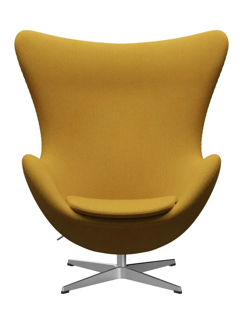 Fritz Hansen 3316 Ægget af Arne Jacobsen læder> Loungestole|Lænestole
