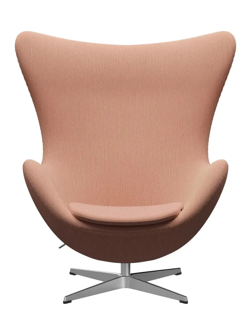 Fritz Hansen 3316 Ægget af Arne Jacobsen læder> Loungestole|Lænestole
