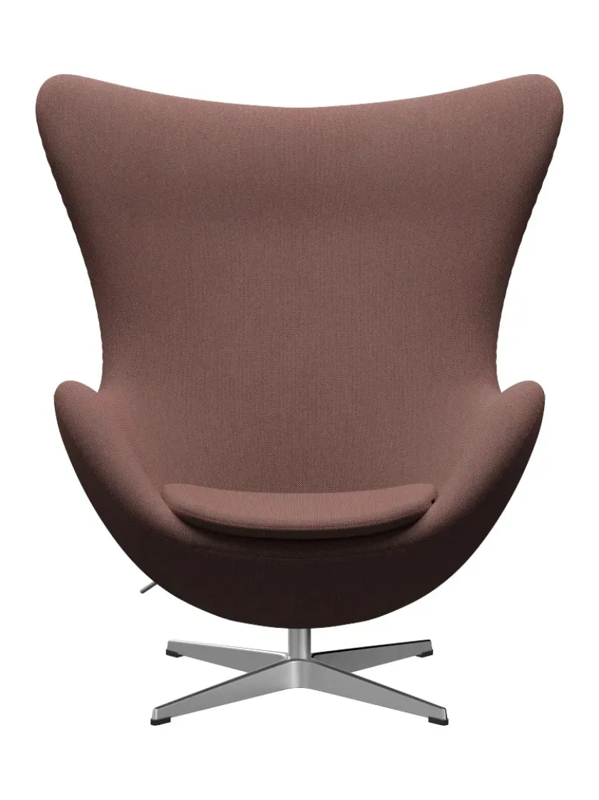Fritz Hansen 3316 Ægget af Arne Jacobsen læder> Loungestole|Lænestole