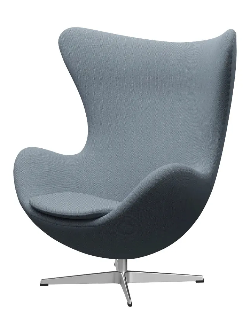 Fritz Hansen 3316 Ægget af Arne Jacobsen læder> Loungestole|Lænestole