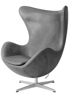 Fritz Hansen 3316 Ægget af Arne Jacobsen læder><noscript><img width=