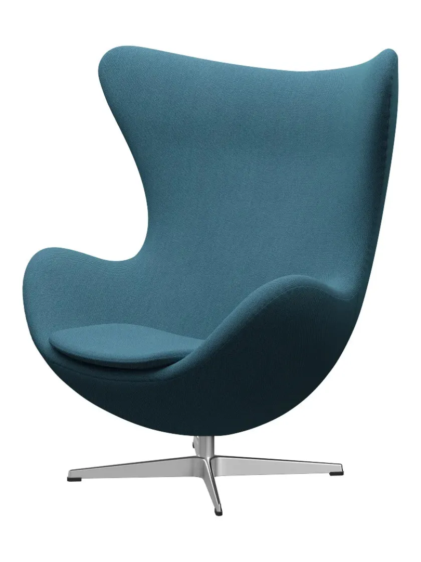 Fritz Hansen 3316 Ægget af Arne Jacobsen læder> Loungestole|Lænestole