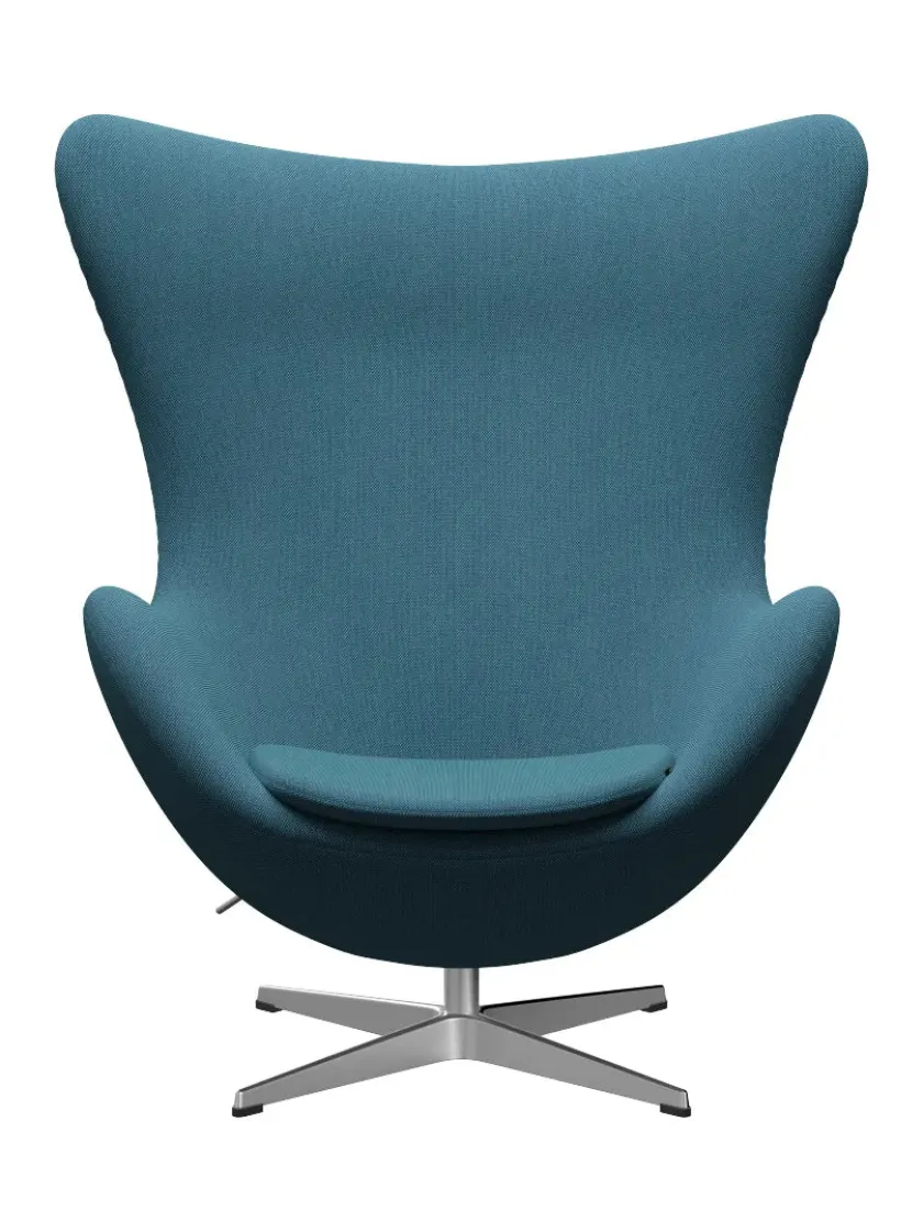 Fritz Hansen 3316 Ægget af Arne Jacobsen læder> Loungestole|Lænestole