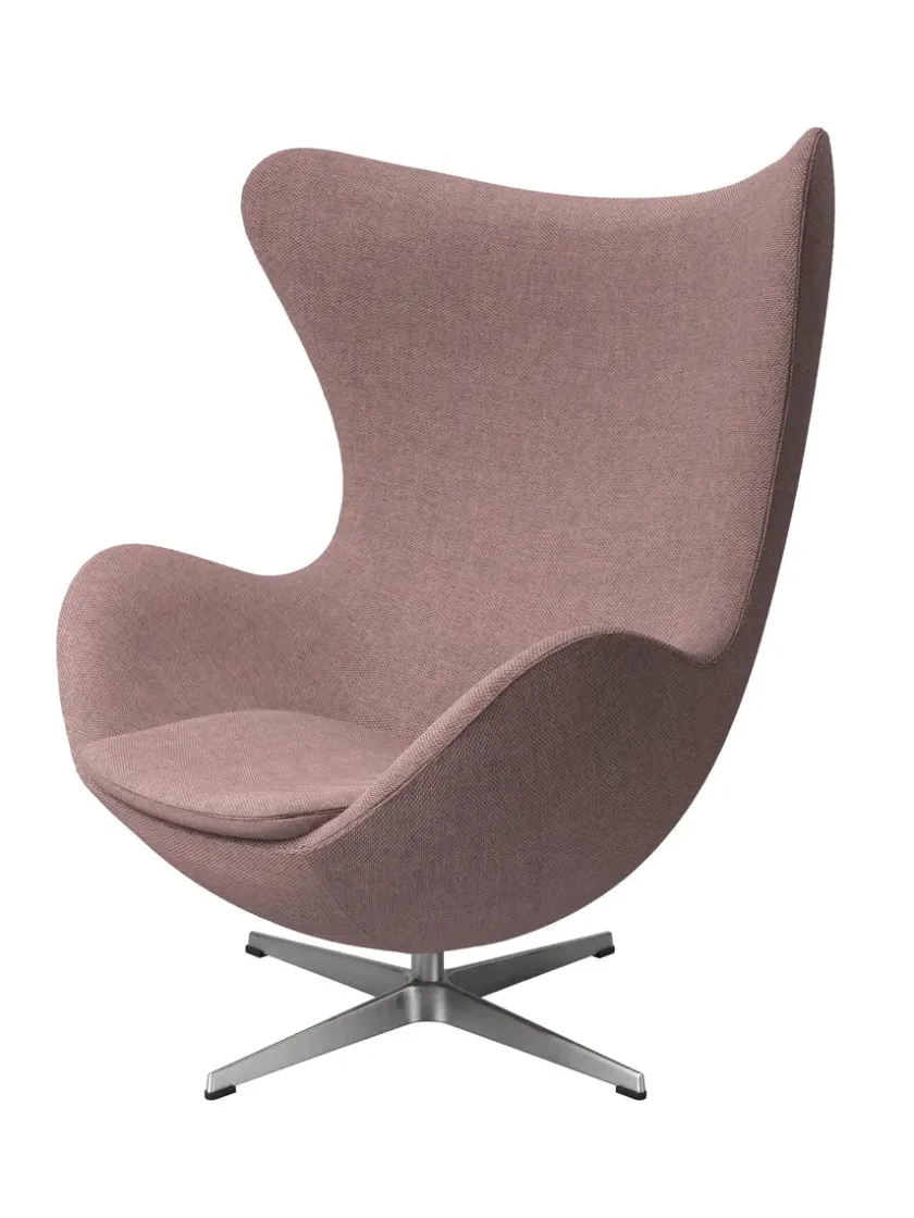 Fritz Hansen 3316 Ægget af Arne Jacobsen læder> Loungestole|Lænestole