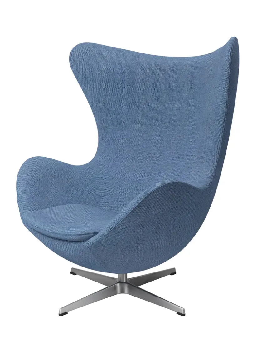 Fritz Hansen 3316 Ægget af Arne Jacobsen læder> Loungestole|Lænestole