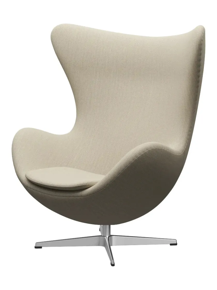 Fritz Hansen 3316 Ægget af Arne Jacobsen læder> Loungestole|Lænestole