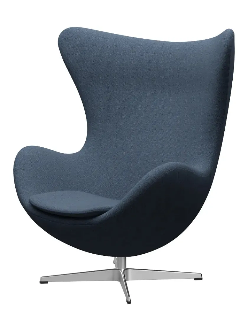 Fritz Hansen 3316 Ægget af Arne Jacobsen læder> Loungestole|Lænestole