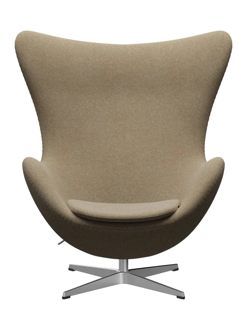 Fritz Hansen 3316 Ægget af Arne Jacobsen læder> Loungestole|Lænestole