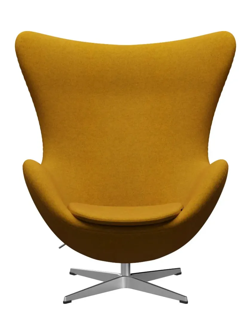 Fritz Hansen 3316 Ægget af Arne Jacobsen læder> Loungestole|Lænestole