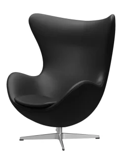 Fritz Hansen 3316 Ægget af Arne Jacobsen læder><noscript><img width=