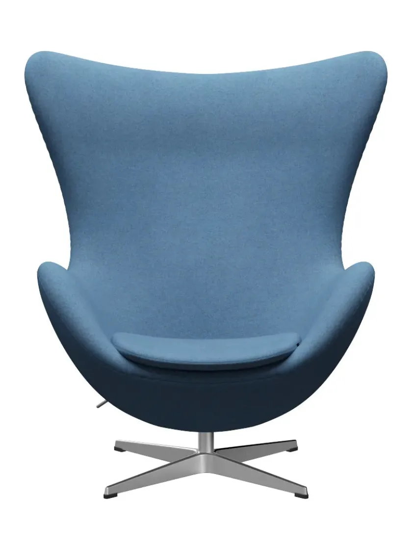 Fritz Hansen 3316 Ægget af Arne Jacobsen læder> Loungestole|Lænestole