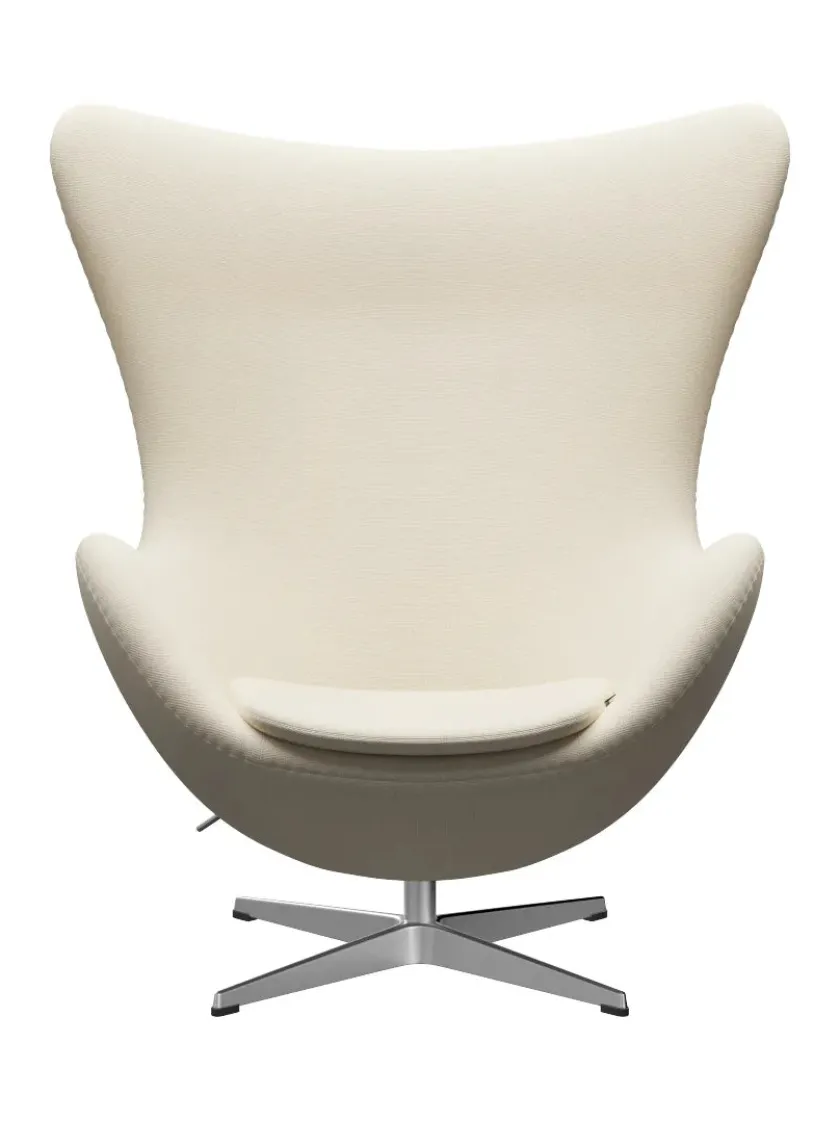 Fritz Hansen 3316 Ægget af Arne Jacobsen læder> Loungestole|Lænestole