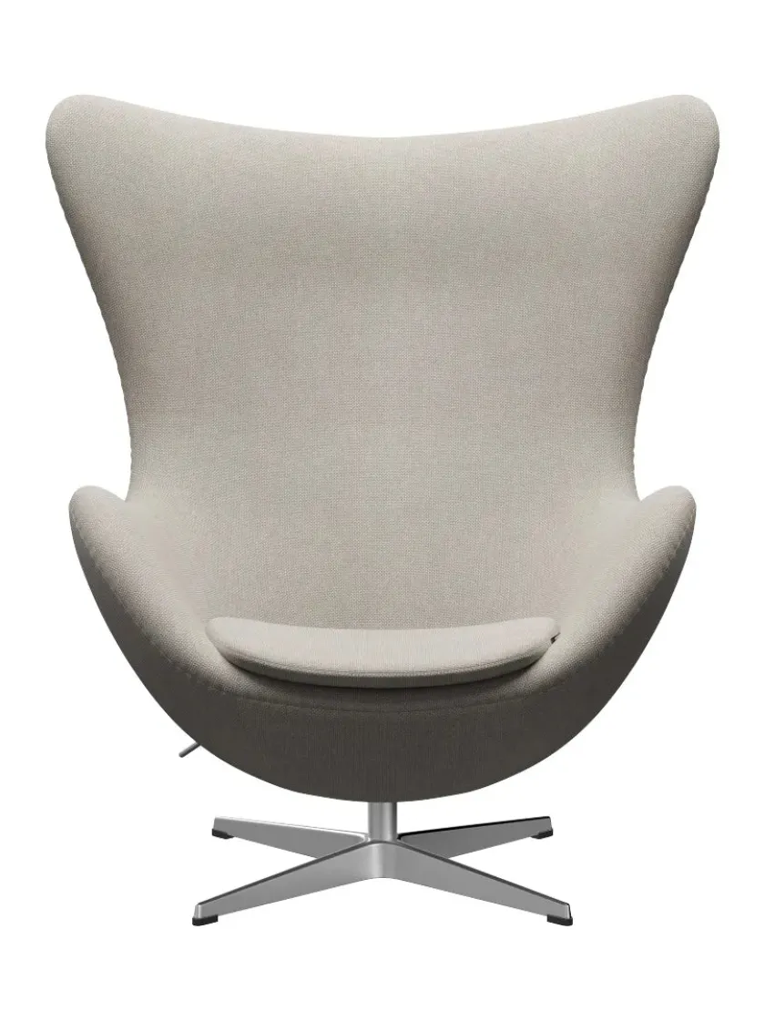 Fritz Hansen 3316 Ægget af Arne Jacobsen læder> Loungestole|Lænestole
