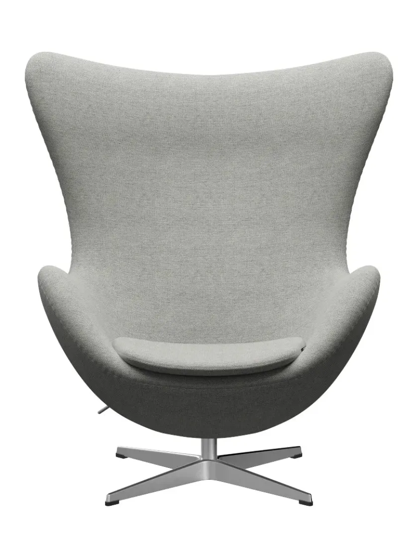 Fritz Hansen 3316 Ægget af Arne Jacobsen læder> Loungestole|Lænestole