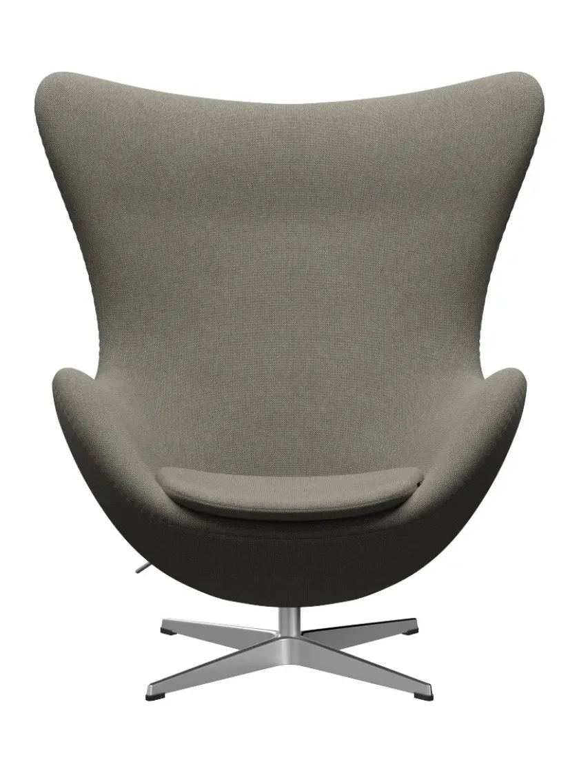 Fritz Hansen 3316 Ægget af Arne Jacobsen læder> Loungestole|Lænestole