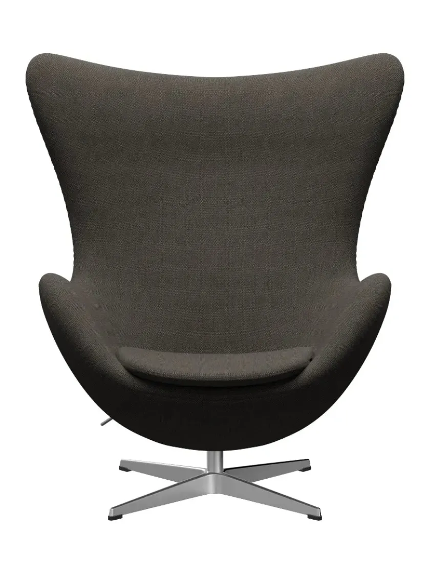Fritz Hansen 3316 Ægget af Arne Jacobsen læder> Loungestole|Lænestole