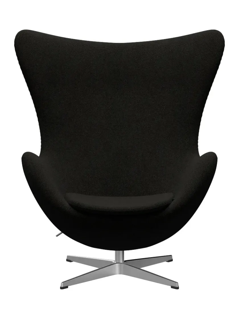 Fritz Hansen 3316 Ægget af Arne Jacobsen læder> Loungestole|Lænestole