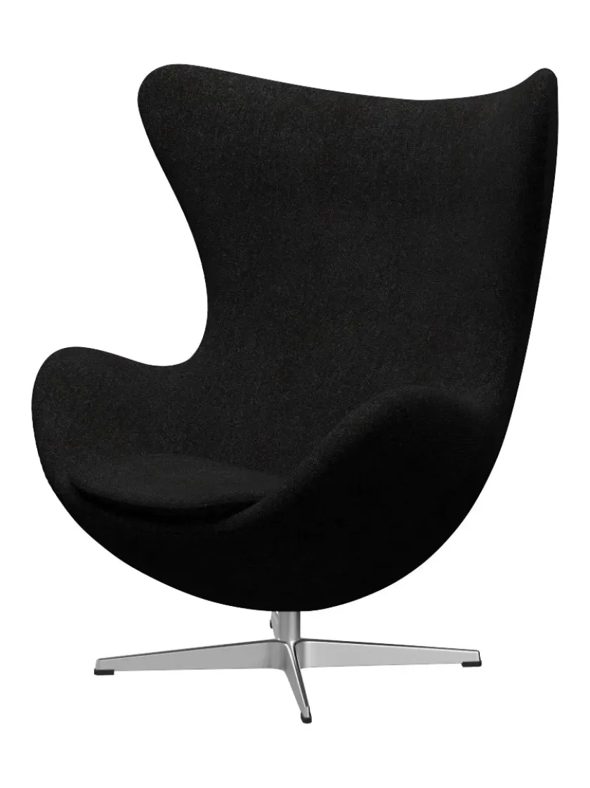 Fritz Hansen 3316 Ægget af Arne Jacobsen læder> Loungestole|Lænestole