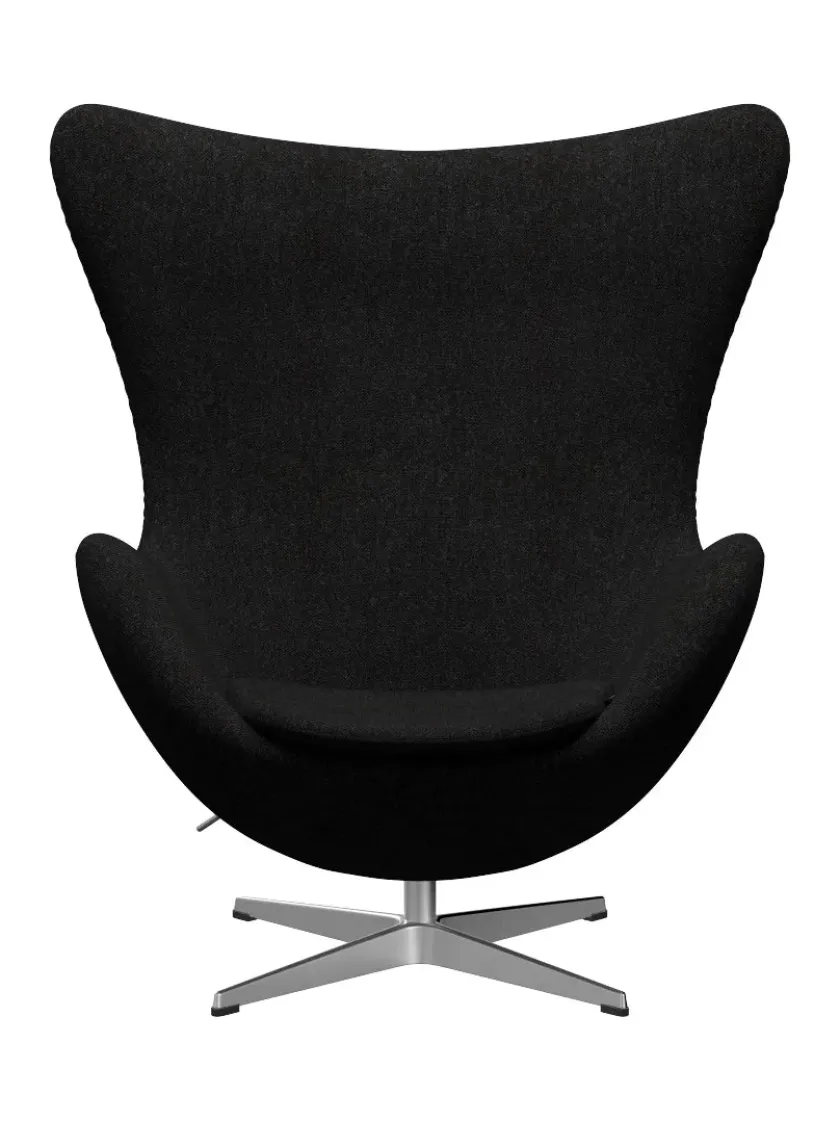 Fritz Hansen 3316 Ægget af Arne Jacobsen læder> Loungestole|Lænestole