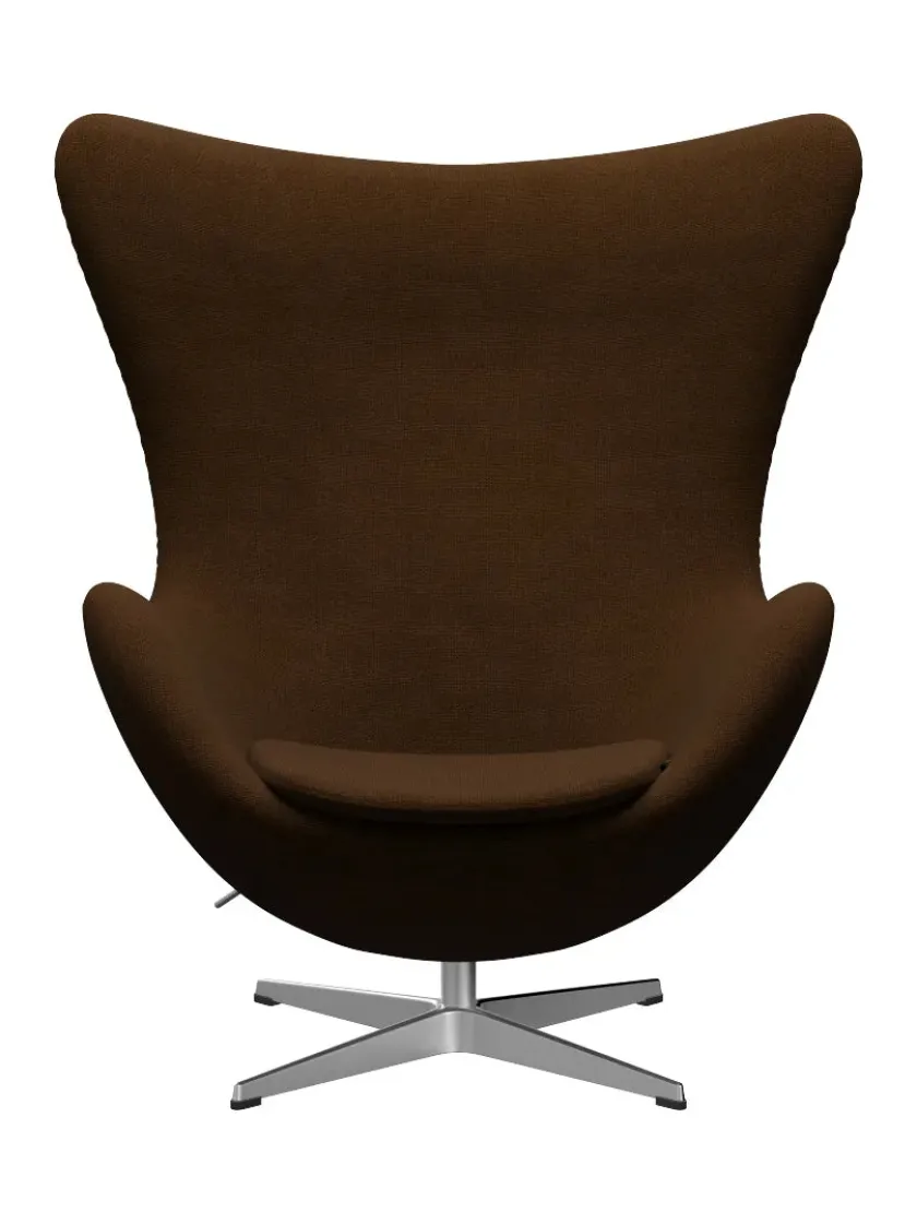 Fritz Hansen 3316 Ægget af Arne Jacobsen læder> Loungestole|Lænestole