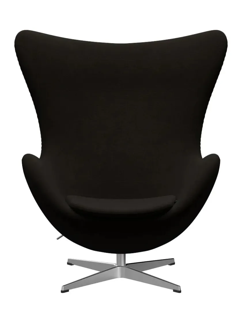 Fritz Hansen 3316 Ægget af Arne Jacobsen læder> Loungestole|Lænestole