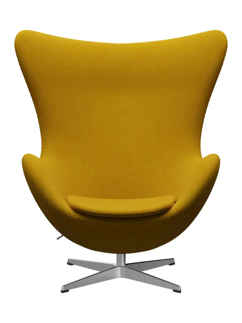 Fritz Hansen 3316 Ægget af Arne Jacobsen læder> Loungestole|Lænestole