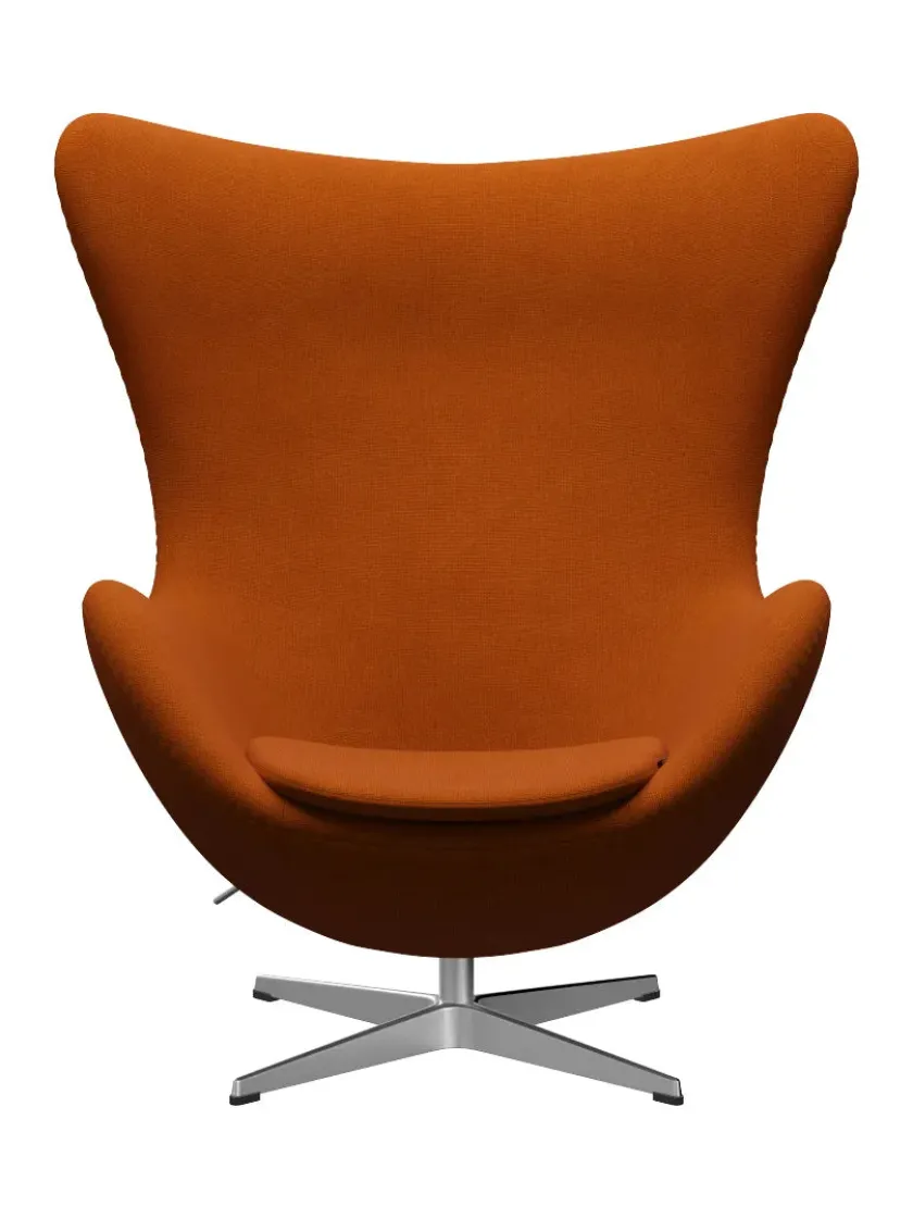 Fritz Hansen 3316 Ægget af Arne Jacobsen læder> Loungestole|Lænestole