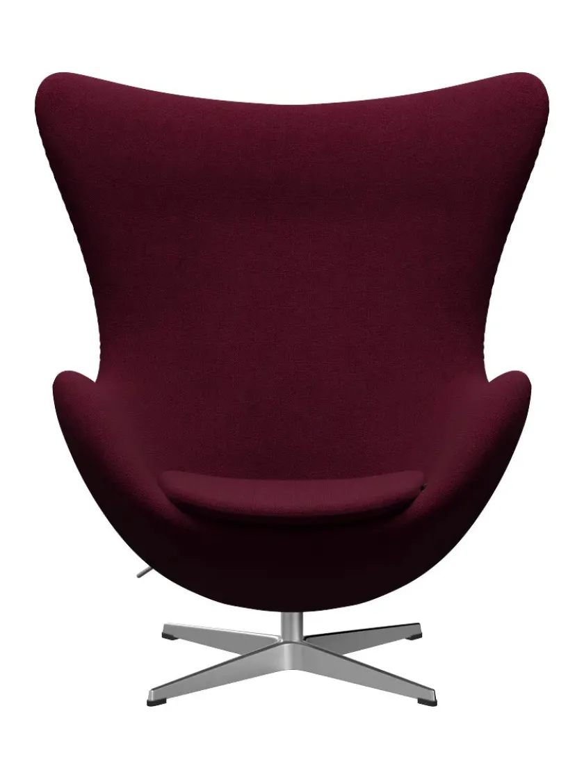 Fritz Hansen 3316 Ægget af Arne Jacobsen læder> Loungestole|Lænestole