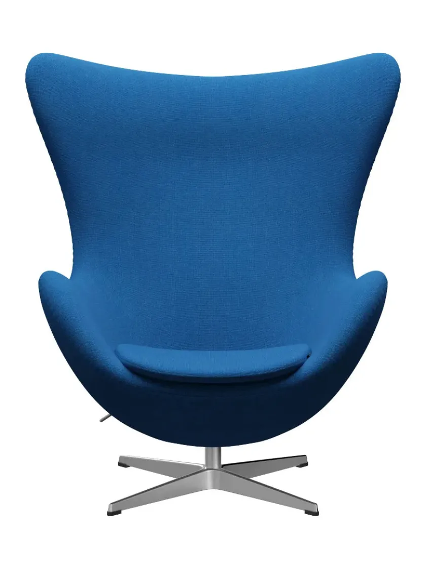 Fritz Hansen 3316 Ægget af Arne Jacobsen læder> Loungestole|Lænestole